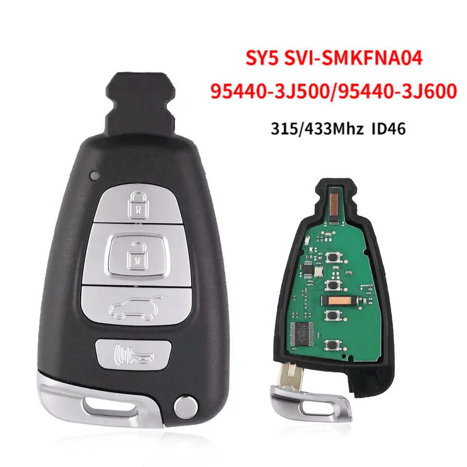 4 Buttons Smart Remote Car Key, 315/433MHz ID46 Chip For Hyundai Veracruz