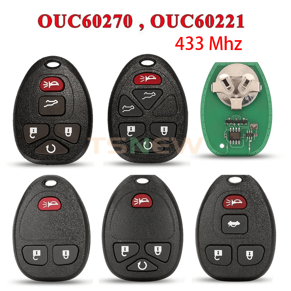 433MHz Separate Remote Car Key OUC60270 OUC60221 For Chevrolet Buick GMC