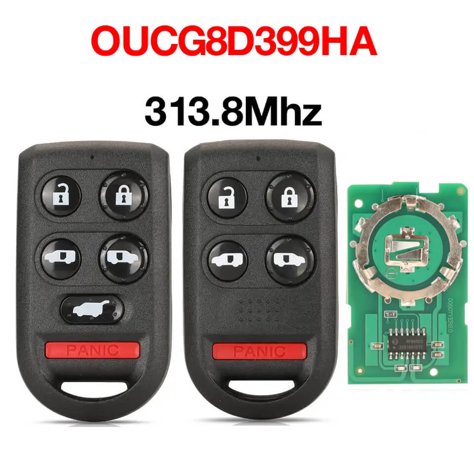 5/6 Button Separate Remote Key OUCG8D-399H-A 313.8MHz For Honda Odyssey