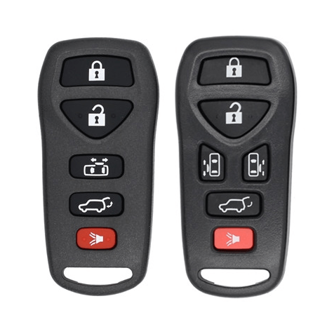 5/6 Buttons Remote Key Replacement Shell For Nissan Quest, Empty Car Smart Key Fob Housing Without Circuit Board