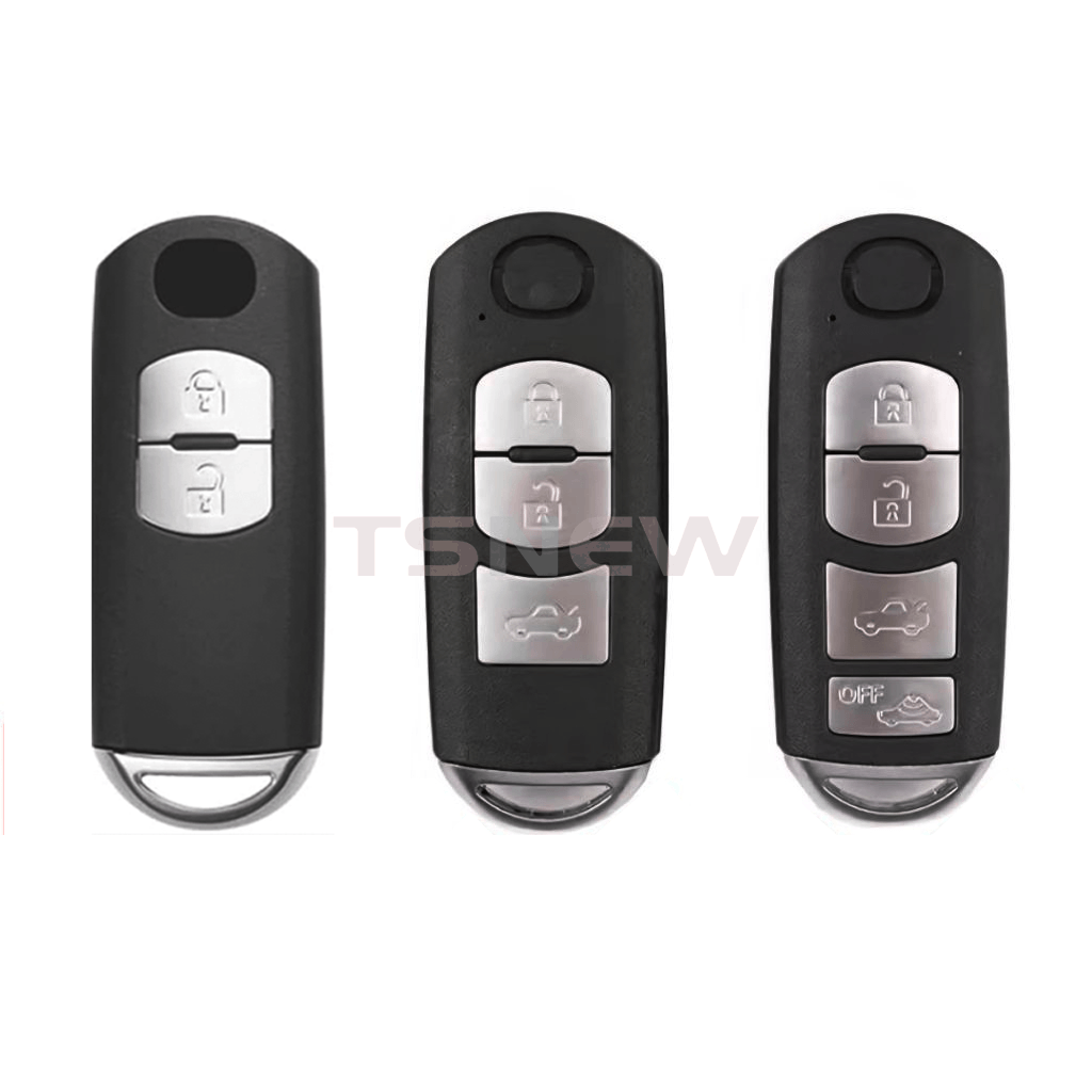 2/3/4 Buttons Mazda Smart Key Shell With Emergency Small Key