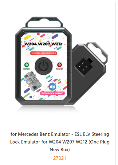 for Mercedes Benz Emulator - ESL ELV Steering Lock Emulator for W204 W207 W212 (One Plug New Box)
