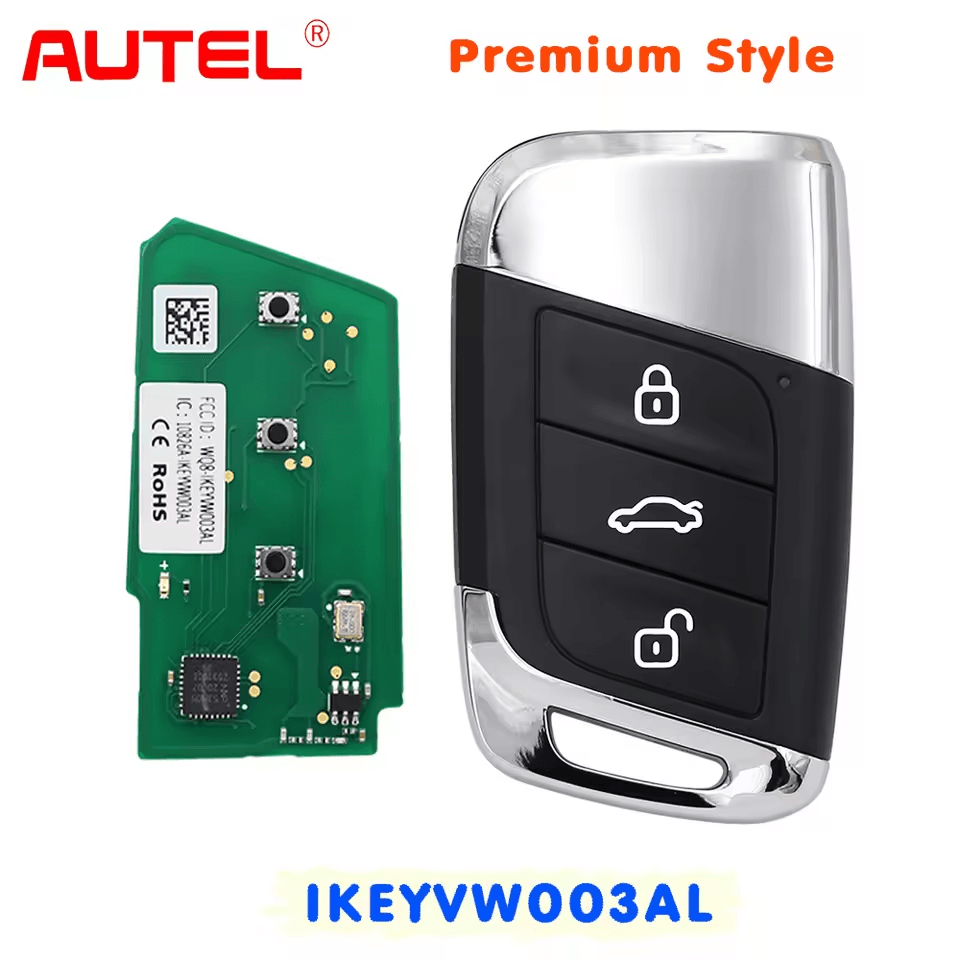AUTEL IKEY Premium Style Smart Remote Key IKEYVW003AL 315/433MHz for VW MQB work with MaxiIM KM100 KM100E IM508 IM608 Pro