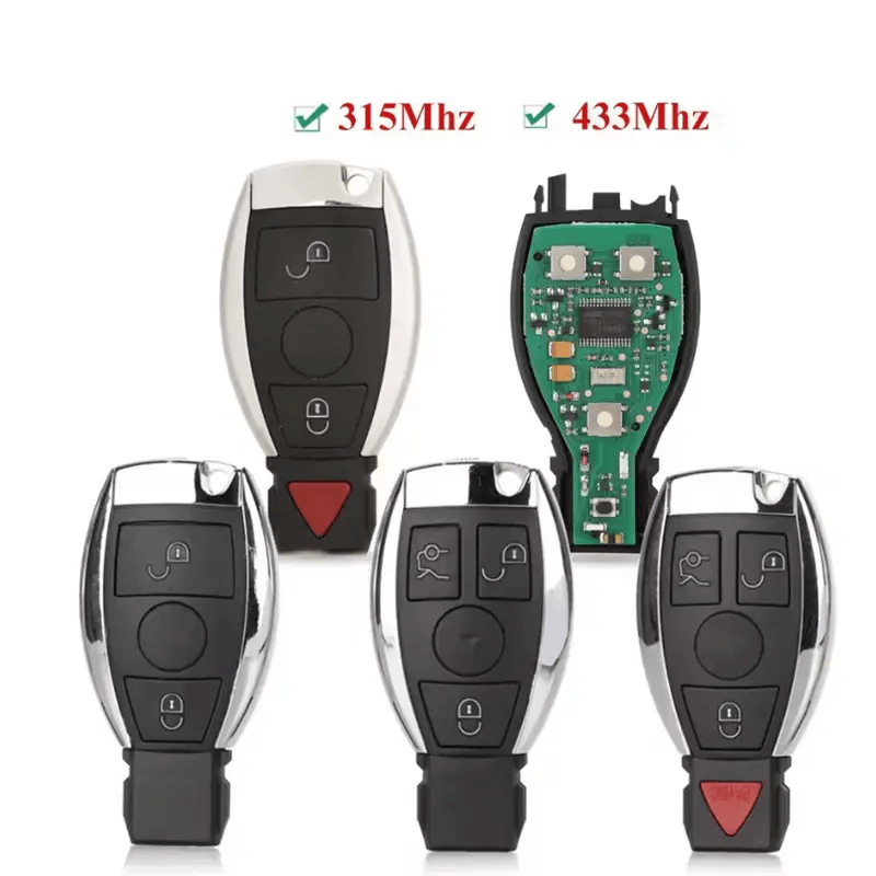 2/3/4 Buttons BGA Remote Car Key Fob Optional 315MHz 433MHz For Mercedes-Benz