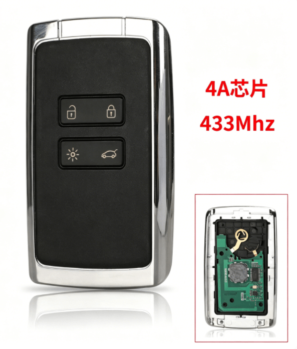 4 Button Full Smart Remote Car Key 434MHz 4A Chip For Renault Kadjar Koleos