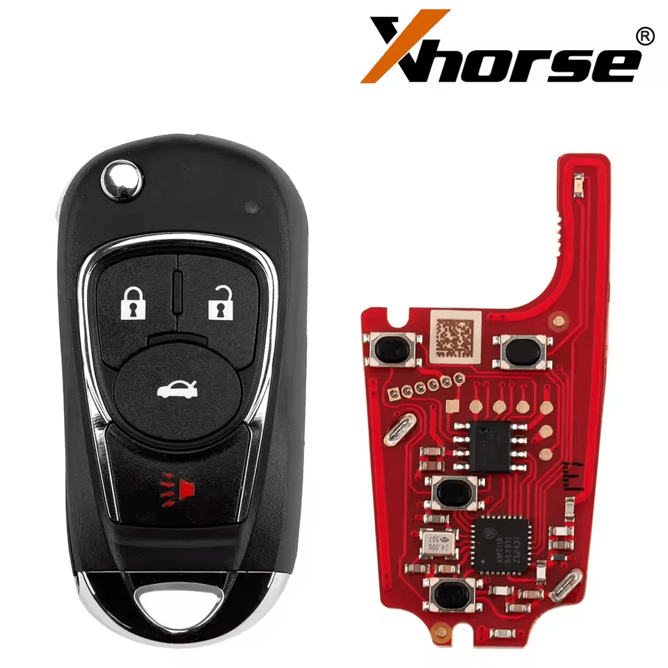 Xhorse XKBU22EN (Foldable 4 Buttons) Second Generation Wired Remote Car Key Fit For Buick Envision 2016 for VVDI2 Tools