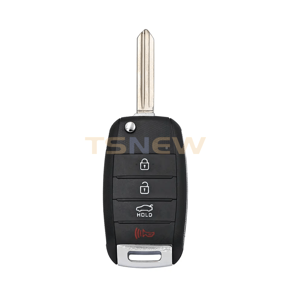 4 Buttons Folding Flip Remote Key Replacement Shell Cover For Kia, Empty Car Key Fob Housing Without Circuit Board