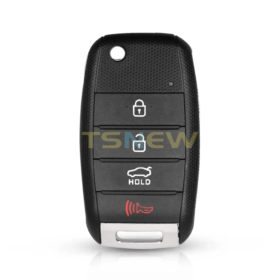 4 Buttons Folding Flip Remote Key Replacement Shell Cover For Kia, Empty Car Key Fob Housing Without Circuit Board