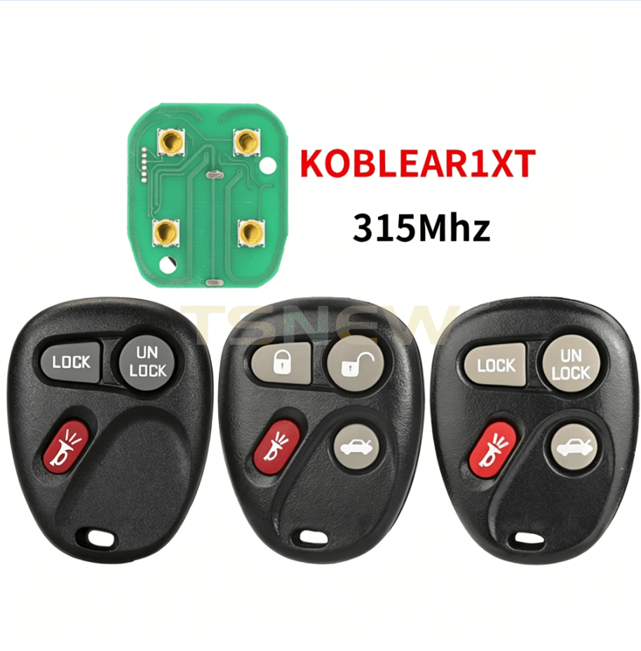 3/4 Button Separate Remote Car Key 315MHz KOBLEAR1XT For Chevrolet Buick
