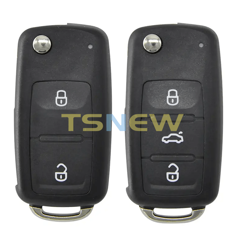 2/3 Buttons Flip Remote Key Replacement Shell For New VW Passat B5 Golf 202AD Series Car Key Fob Housing.