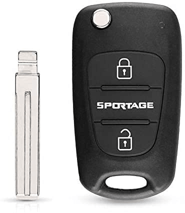 Folding Flip Remote Key Replacement Shell For Kia Sportage, Blank Car Key Fob Housing Without Circuit Board