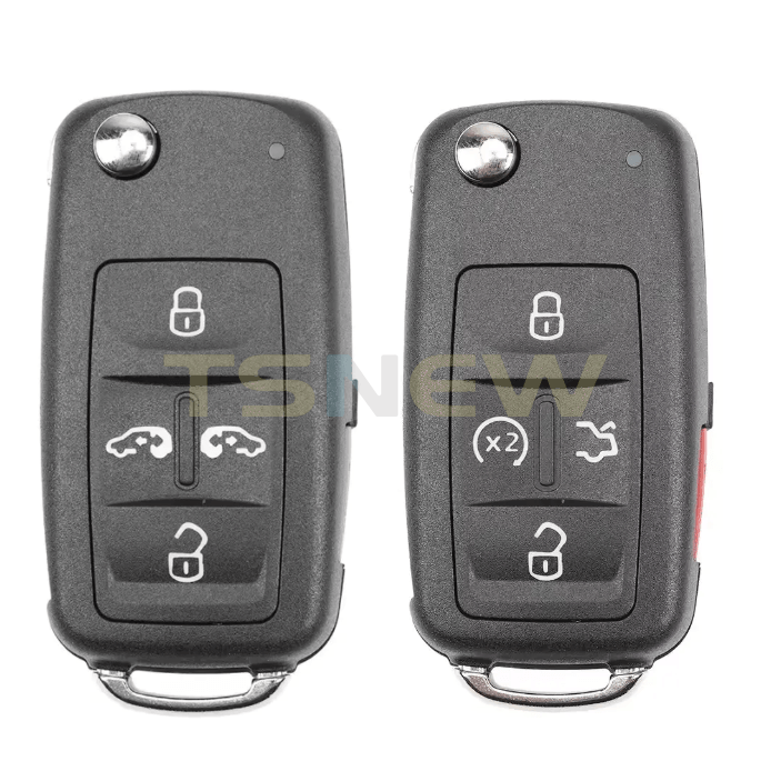 4 / 5 Buttons Flip Remote Key Replacement Shell For VW Sharan Multivan Car Key Fob Housing