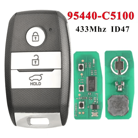 7 Buttons Smart Remote Car Key Fob, 433mhz With 6a Chip, 95440-s8600 For Hyundai