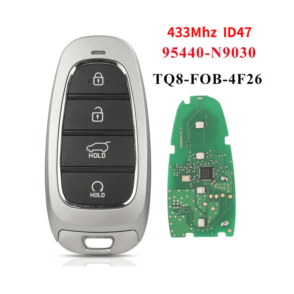 4 Buttons Smart Remote Car Key 433MHz ID47 Chip OE 95440-N9030 For Hyundai