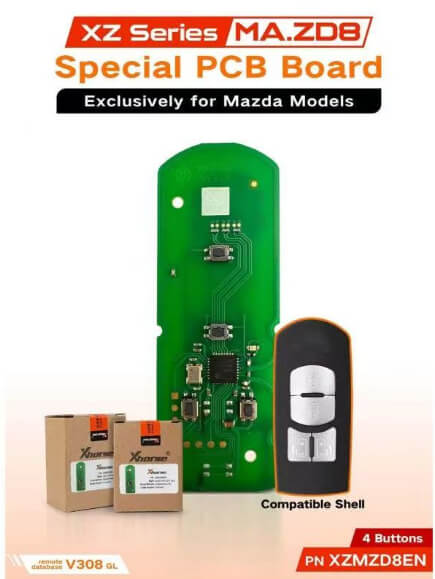 Xhorse XZMZD8EN Special PCB Board Exclusively for Mazda models With shell