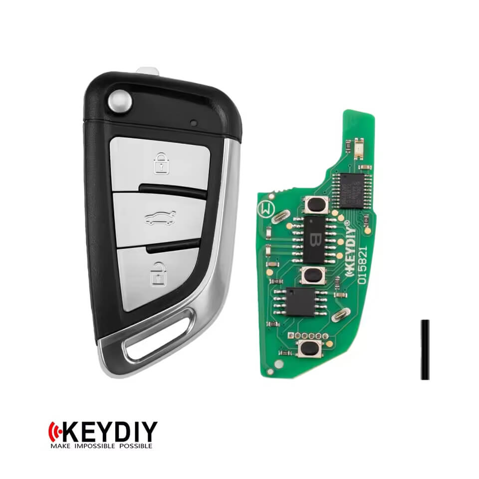KEYDIY KD NB29-3 Flip Remote Key 3 Buttons (Metal Buttons)