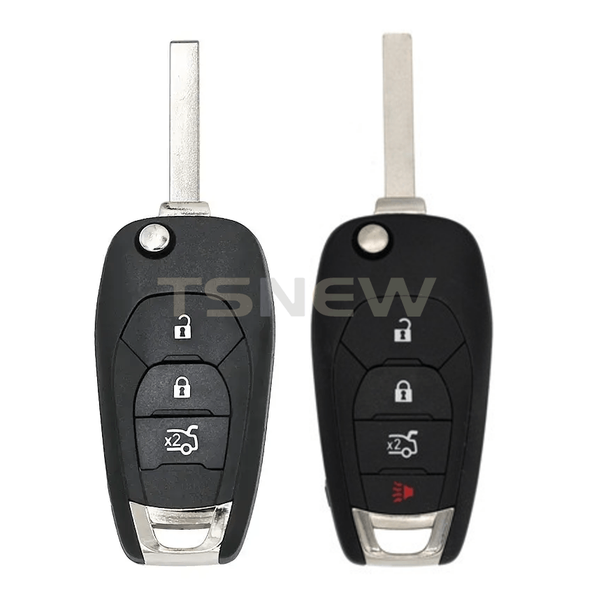 3/4 Buttons Flip Folding Remote Key Replacement Shell Housing For Chevrolet Car Key Fob Case