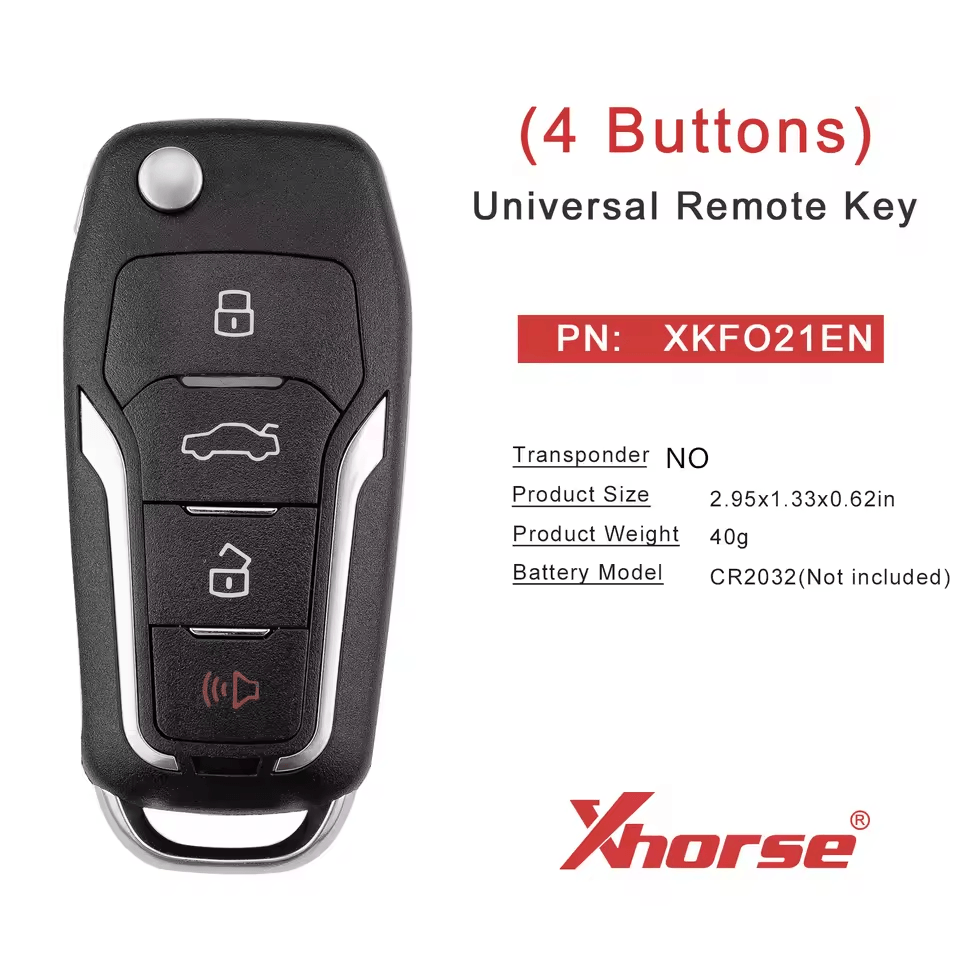 XHORSE XKFO21EN VVDI Remote Car Key 2nd Generation XK Series Universal Smart for Ford work with VVDI2 Programmer Tool