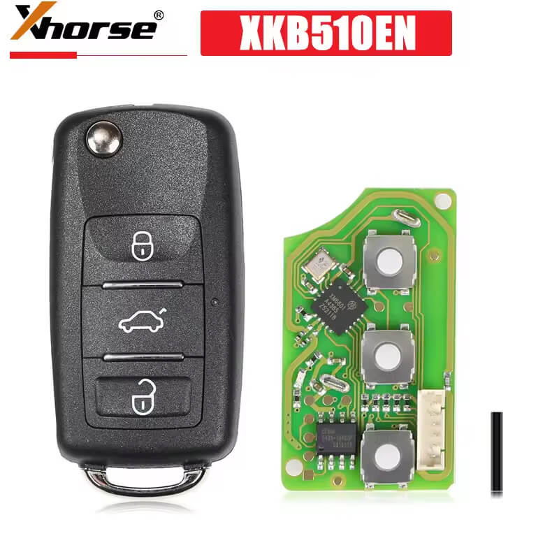 Xhorse XKB510EN Universal Remote Key B5 Type 3 Buttons for VVDI VVDI2 Key Tool(English Version)
