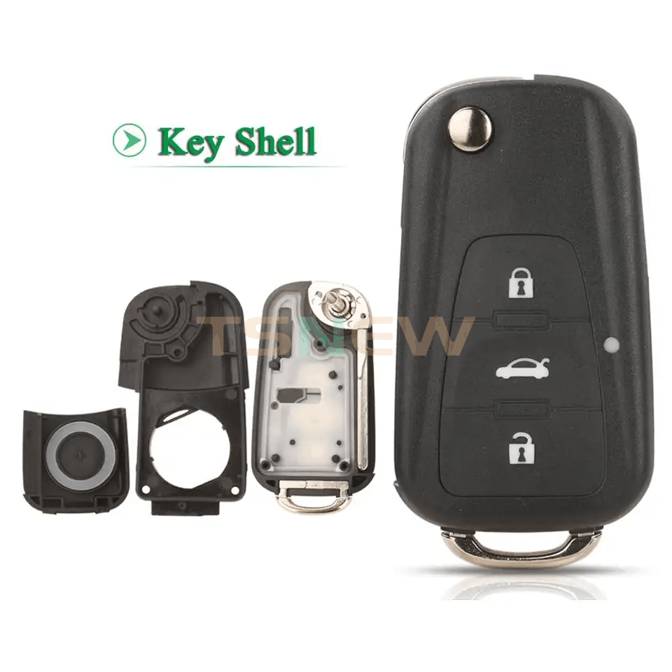 For MG GT5 GS GT 3 Buttons Flip Car Key Shell Replacement Auto Remote Fob Cover Empty Key Case