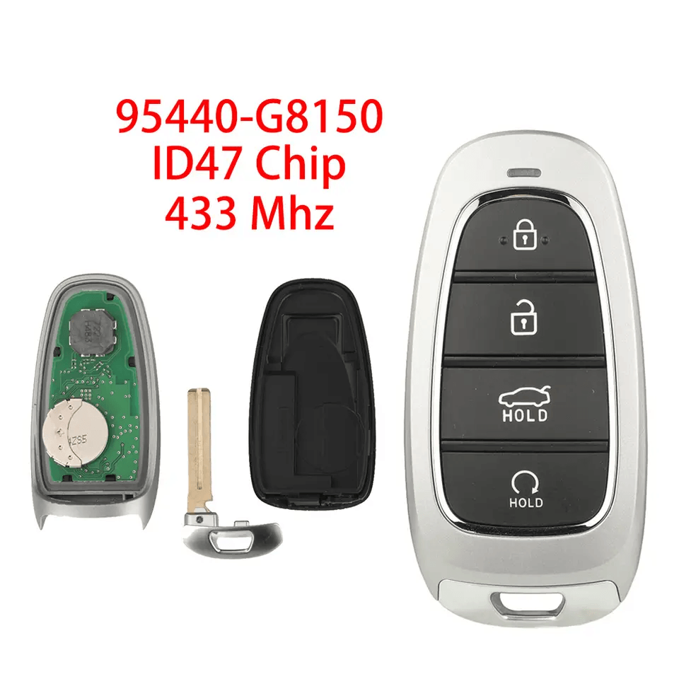 4 Buttons Smart Card Remote Car Key 433MHz ID47 Chip OE 95440-G8150 For Hyundai