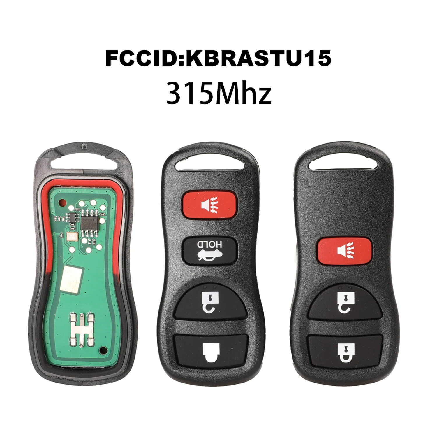 3/4 Button Remote Key KBRASTU15 315MHz For Nissan Infiniti