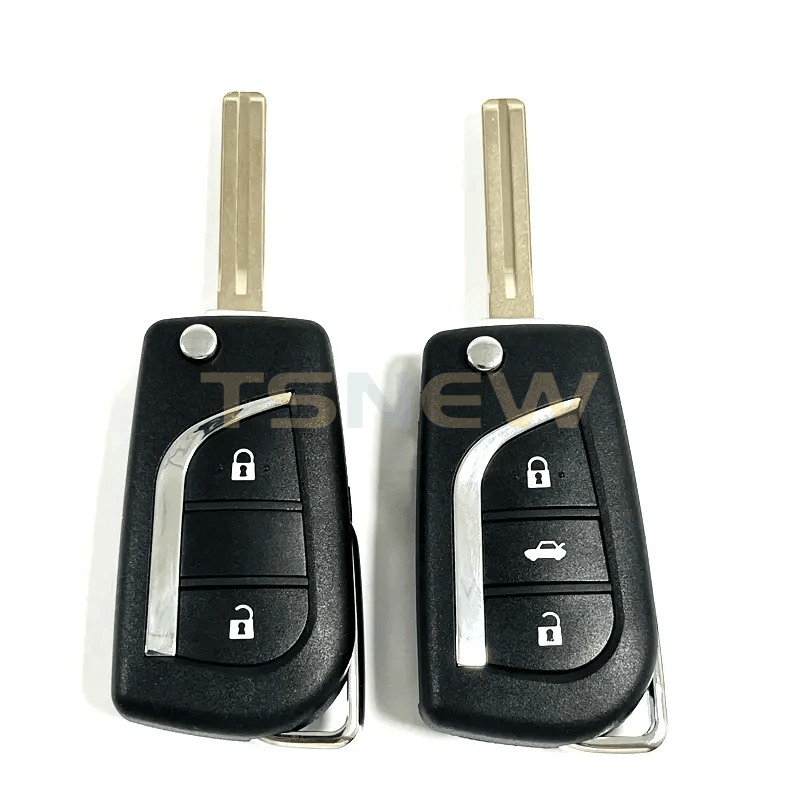 2/3 Button Flip Original Smart Key Replacement Shell For Toyota Car Non-modified Key Fob Housing