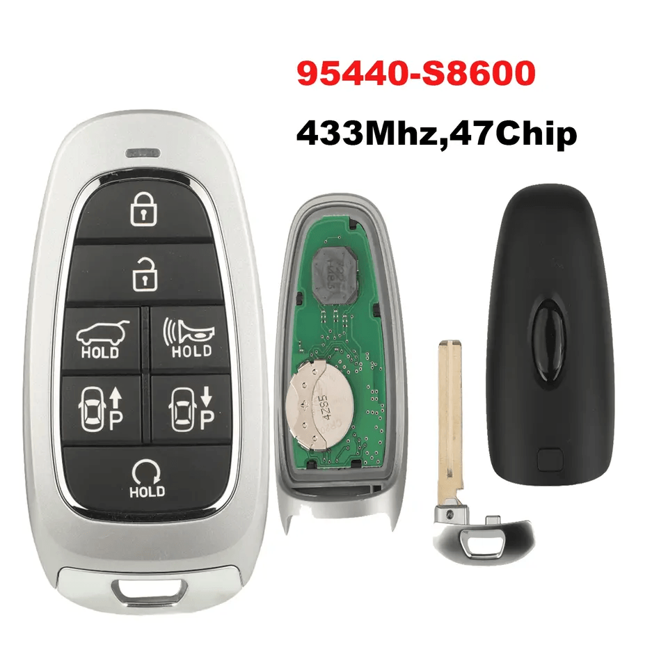 7 Buttons Smart Card Remote Car Key, 433MHz 6A Chip OE 95440-S8600 For Hyundai