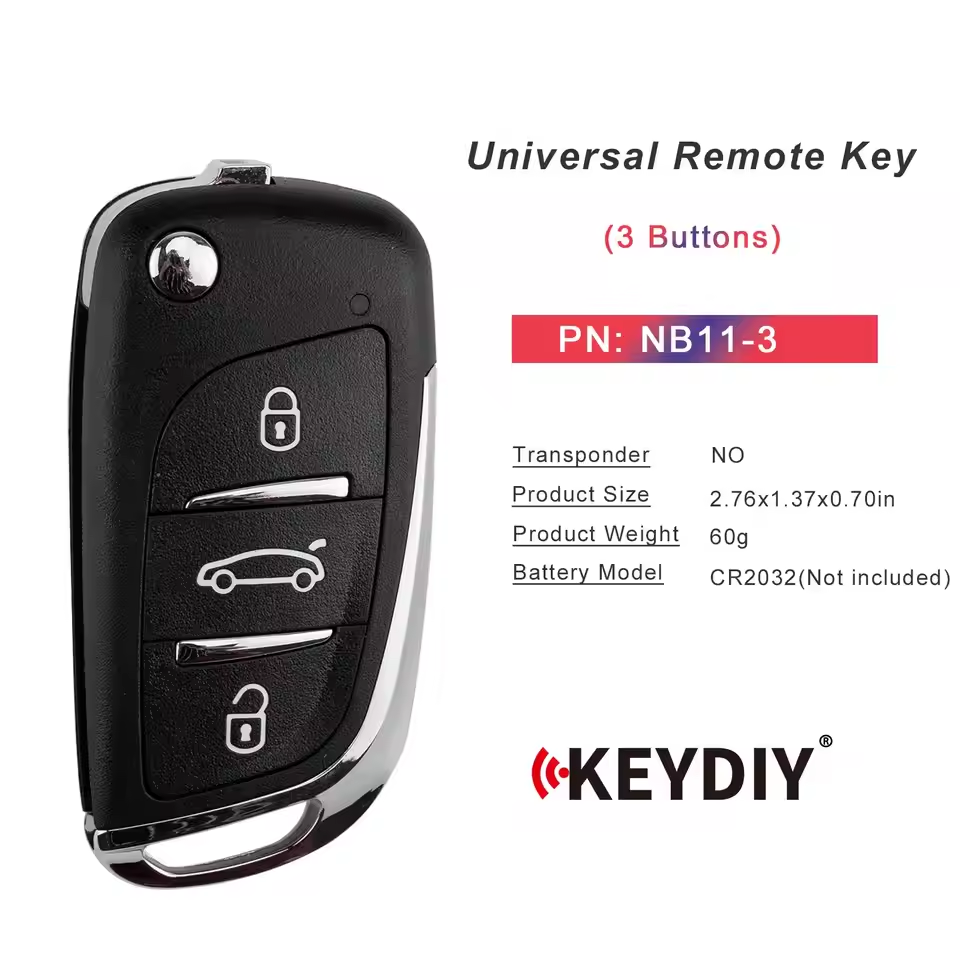 KEYDIY KD NB11-3 Remote Key for DS Type 3 Buttons