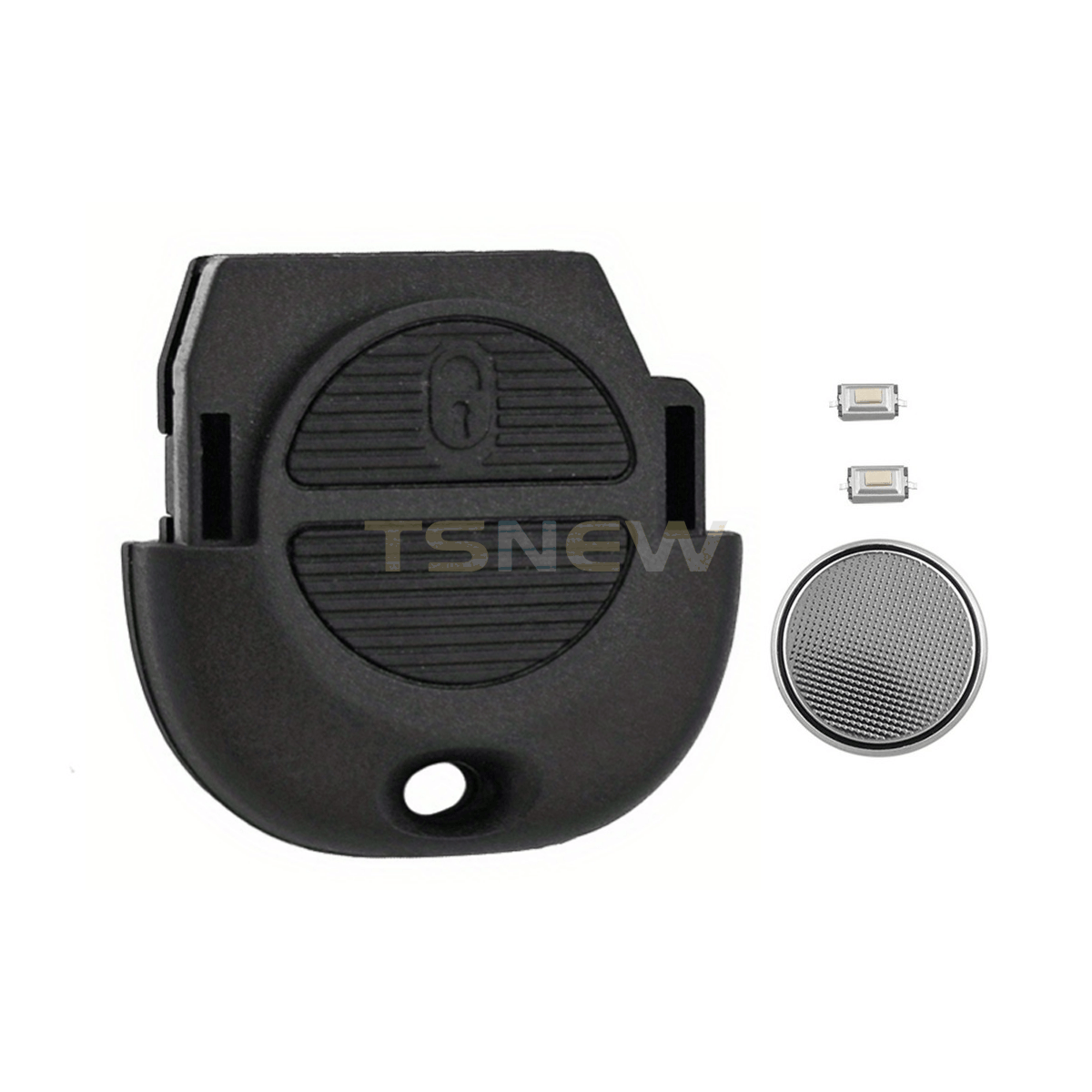 Straight Key Shell With CR2025 Battery Slot For Nissan Remote Key