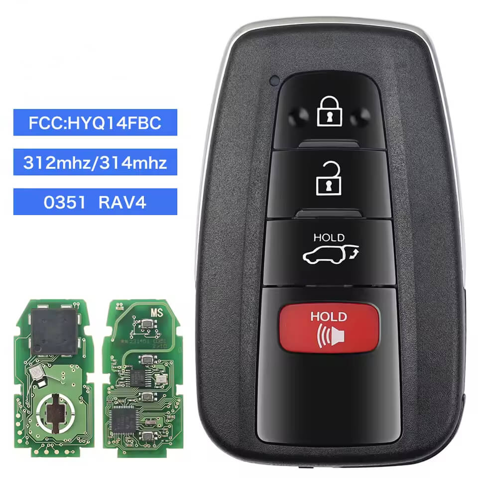 for Toyota RAV4 2019 2020 2021 Smart Key Keyless Remote Fob HYQ14FBC - 0351G