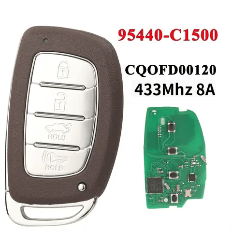 4 Buttons Smart Remote Car Key, 433MHz 8A Chip, 95440-C1500 For Hyundai Sonata