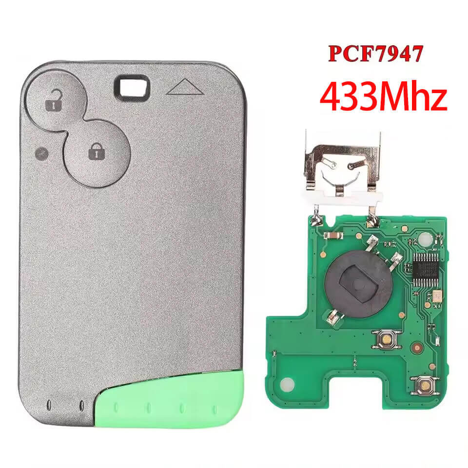 2 Button Car Remote Key 433MHz PCF7947 Chip For Renault Laguna （No logo）