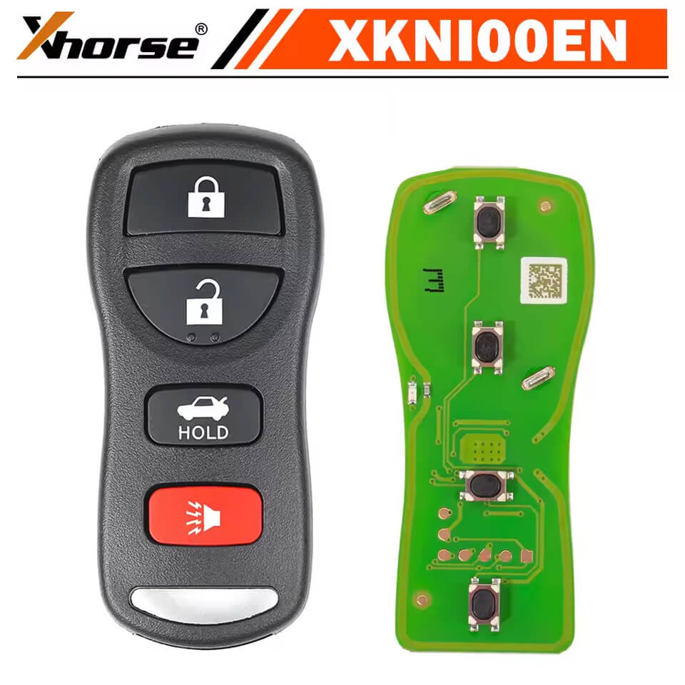 Xhorse XKNI00EN Universal Wire Remote Key 3+1/ 4 Buttons for Nissan Type