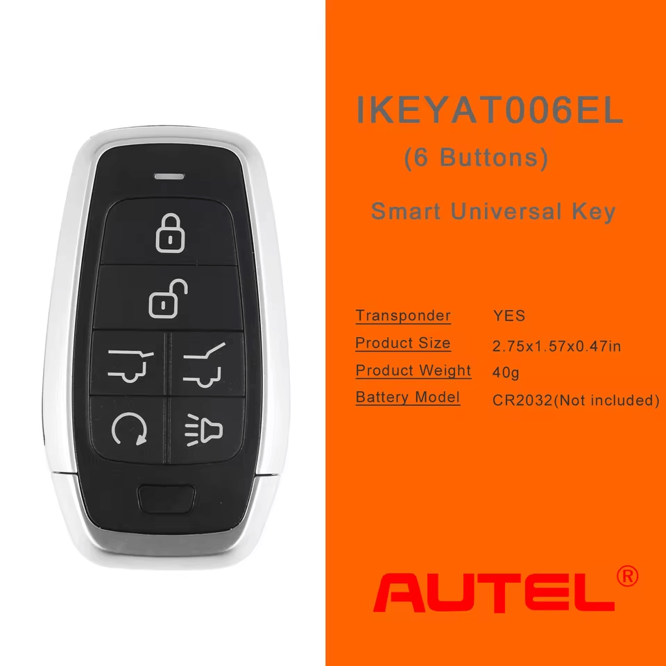 Autel Ikey AT006EL Universal Smart Remote Key for KM100 IM508 IM608Pro II XP400
