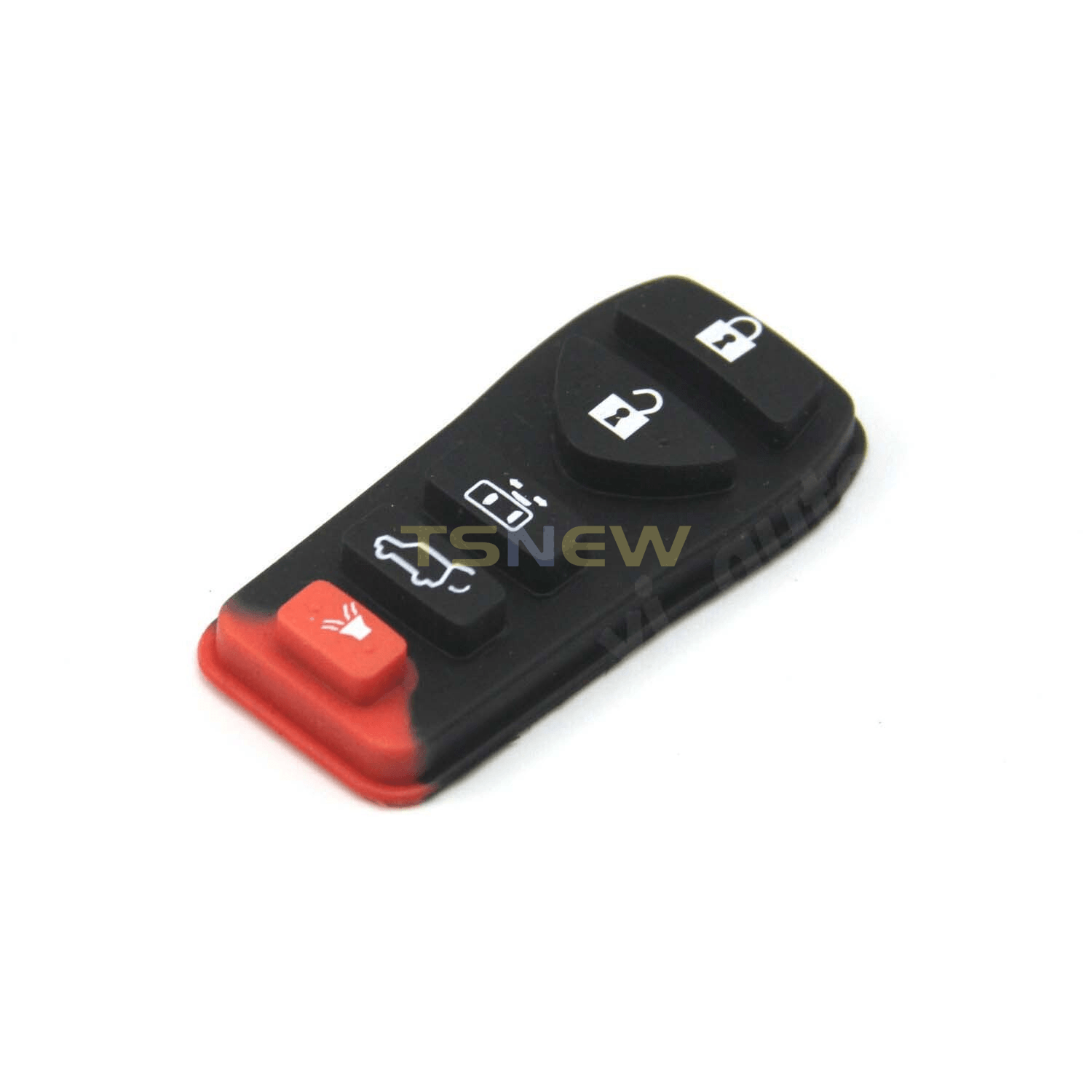 6 Buttons Rubber Button Pad For Nissan Quest, Cedric, Tiida, Livina Car Remote Key Replacement Skin