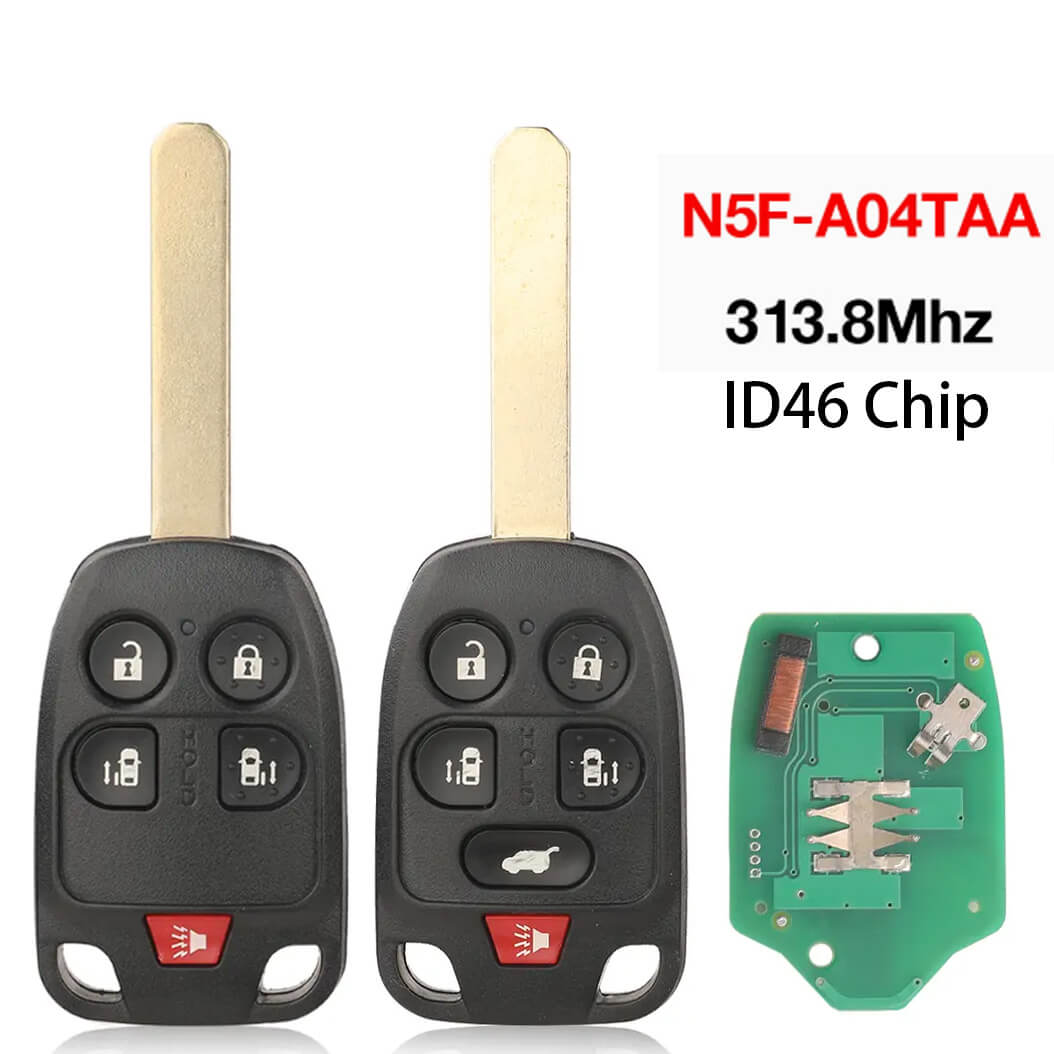 5/6 Button Remote Key N5F-A04TAA ID46 Chip 313.8MHz For Honda