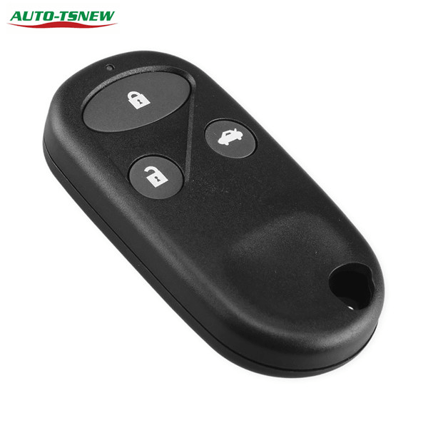 3 Buttons Straight Transponder Smart Remote Key Replacement Shell For Honda Car Key Housing - （With Battery Holder）