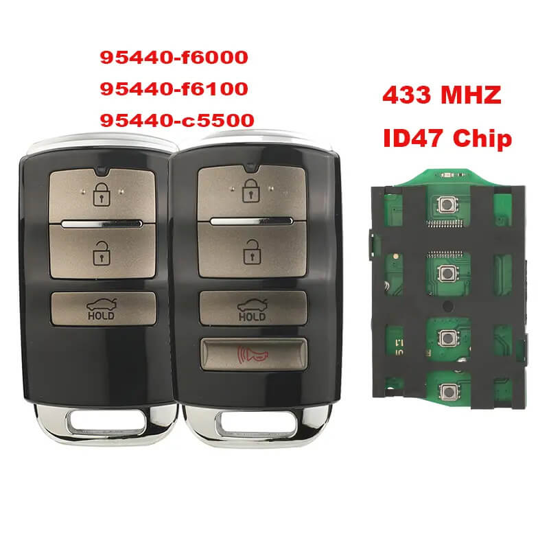 Remote Key ID47 Chip 433MHz 95440-C5500/F6000/F6100 For Kia