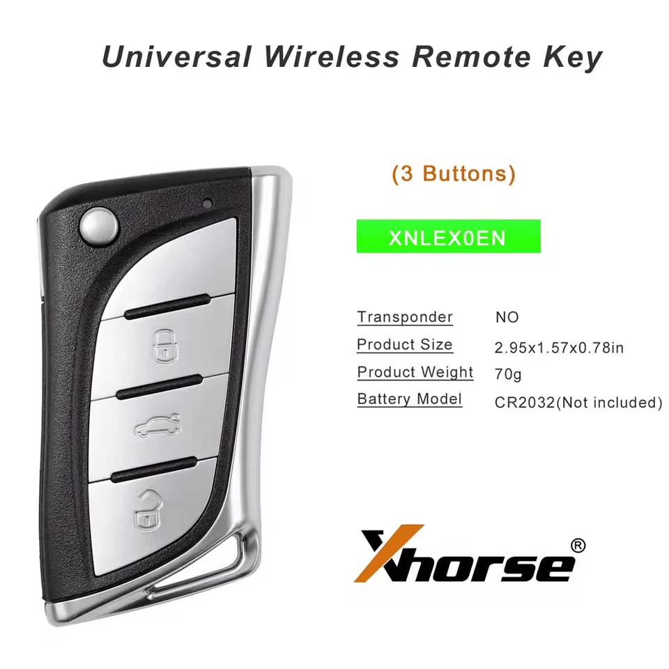 Xhorse XNLEX0EN Wireless Remote Key for Lexus Type 3 Buttons