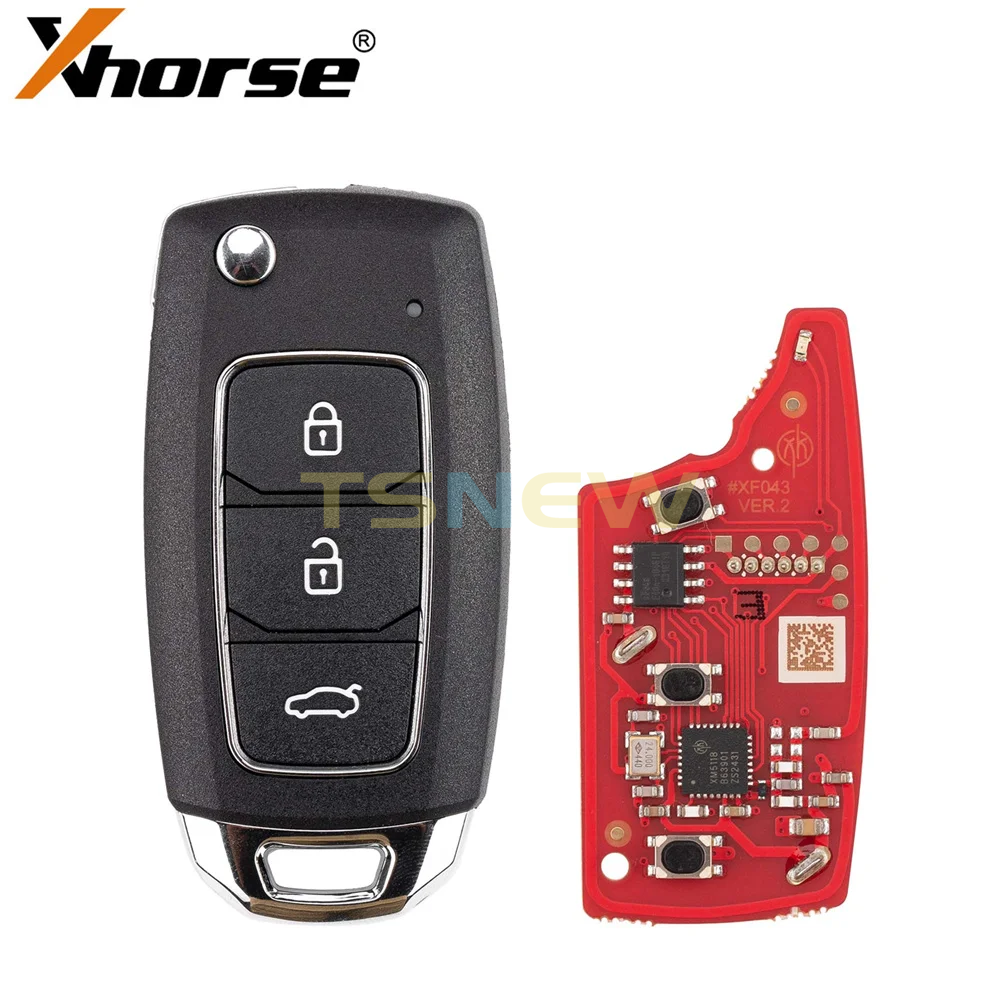XHORSE XKHY25EN Gen2 Universal Wired Remote Key 3 Buttons