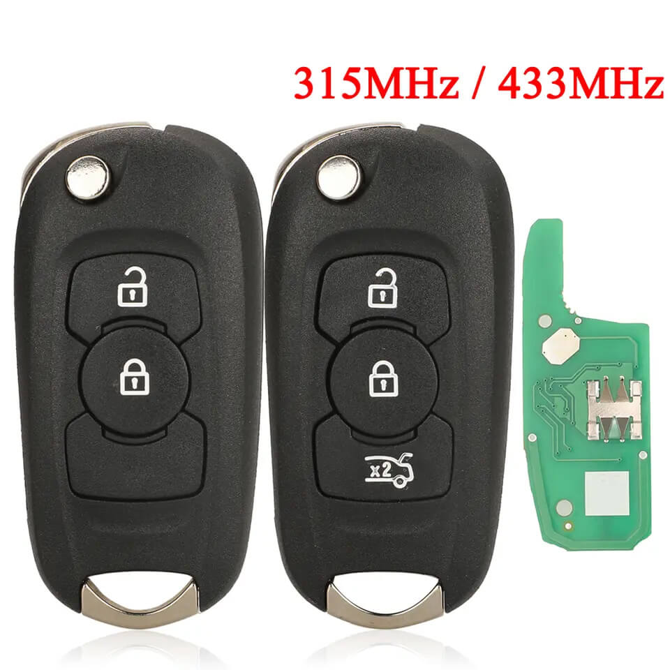 Flip Remote Car Key 315/433MHz ID46 Chip For Buick Opel Vauxhall