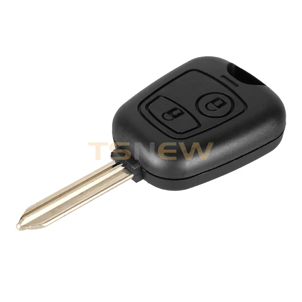 2 Buttons Folding Key Shell For Peugeot With Cross Key Blank Blade