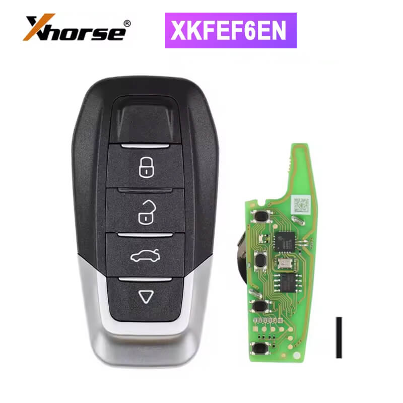 Xhorse Wire Remote FA.LL Type Folding Key 4 Buttons Bright Black XKFEF6EN