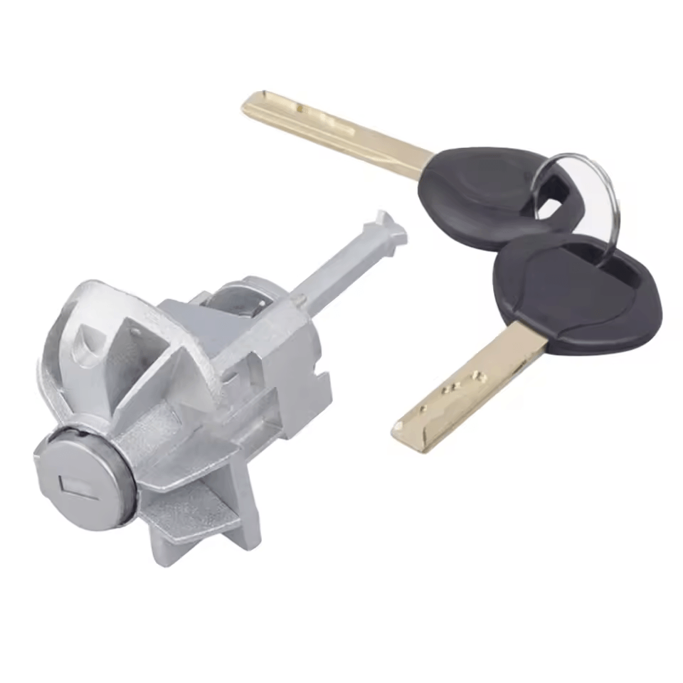 Left Driver Door Lock Cylinder Barrel w/ keys for 2001-2006 BMW E46 3 Series
