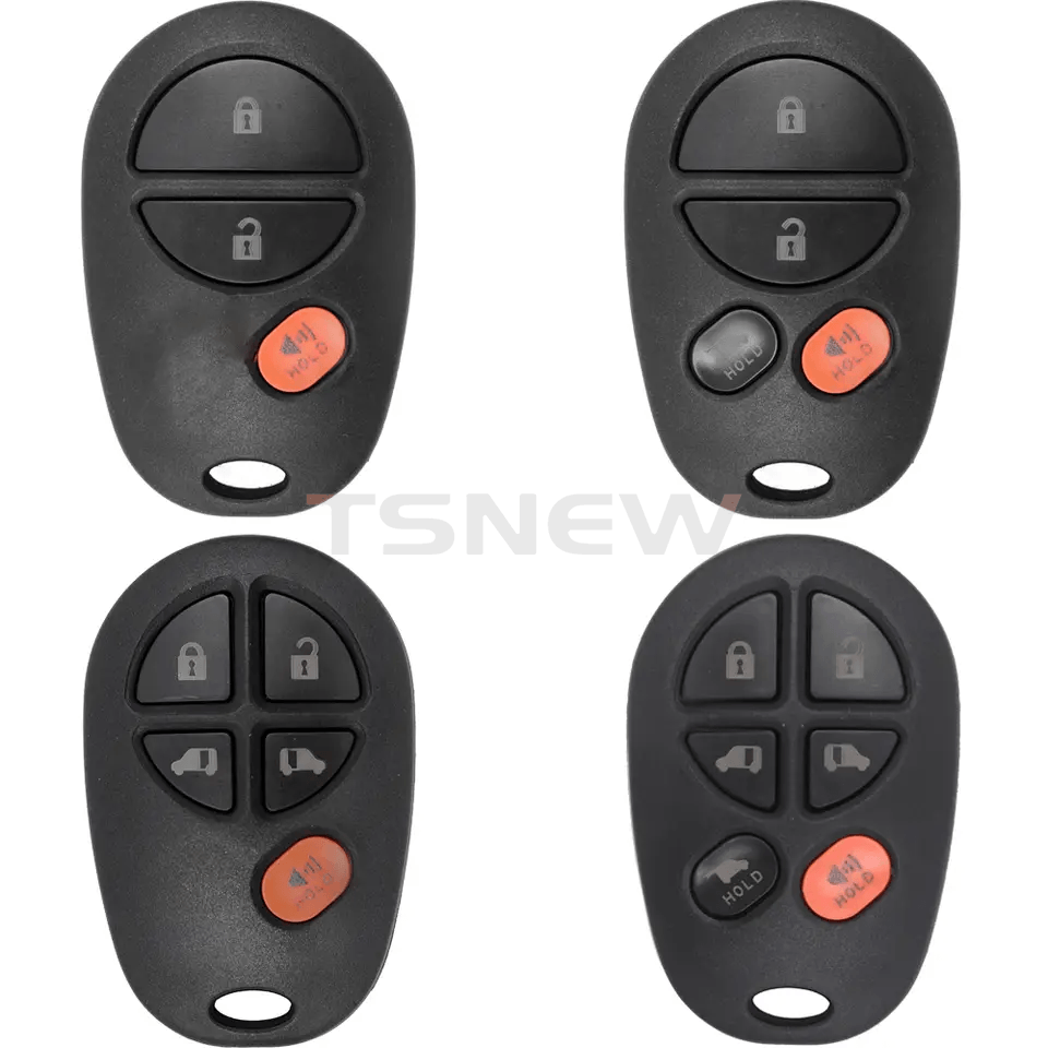 Straight Remote Key Replacement Shell For Toyota Reiz Yaris Sequoia YARiS L Car Key Fob Housing