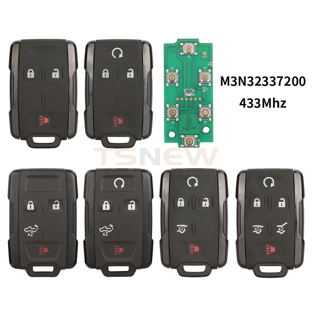3/4/5/6 Button Separate Remote Key 433MHz M3N32337200 For GMC Chevrolet