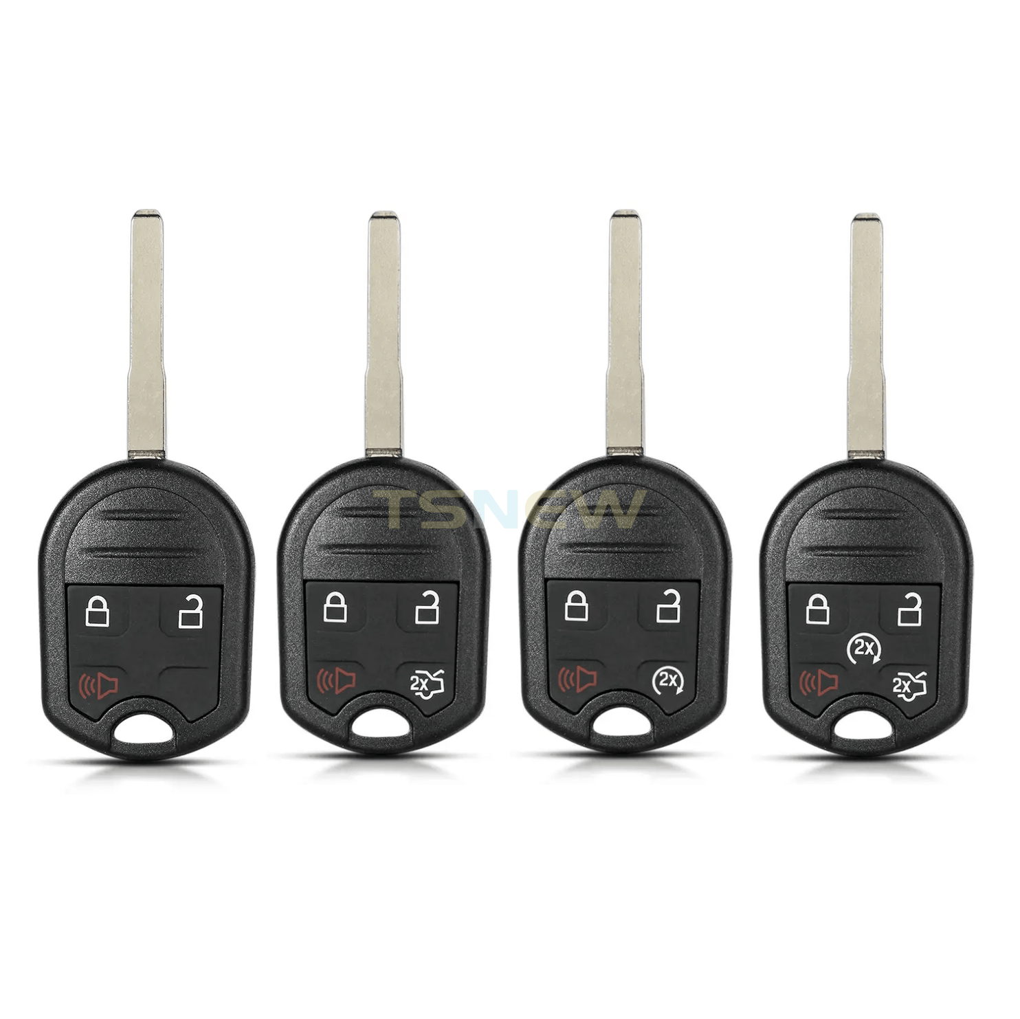For Ford Old Raptor Edge Mustang Kuga Straight Remote Key Replacement Shell