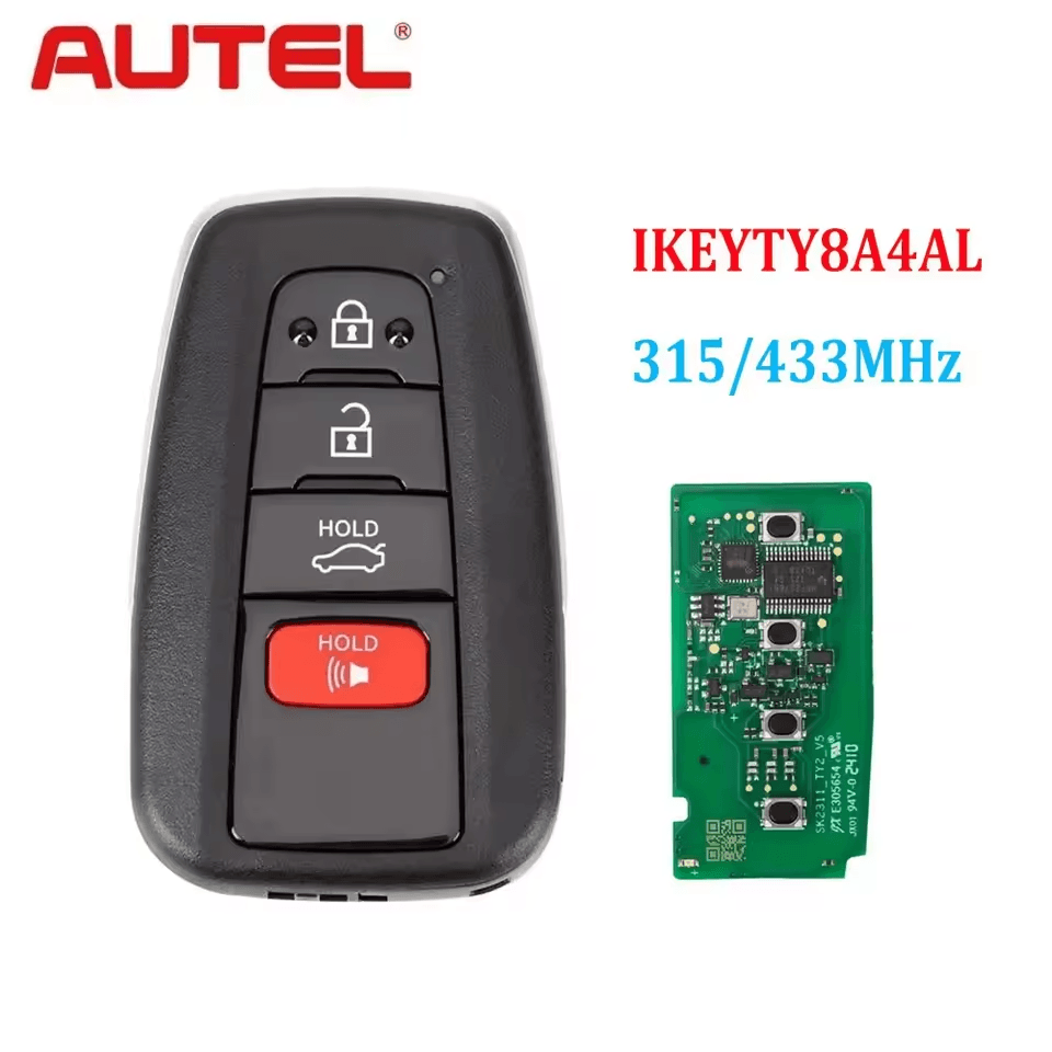Autel TY8A4AL Universal Smart Remote Key for Toyota IKEYTY8A4BL IKEYTY8A4AL AUTEL MAXIIM IKEY Universal 3+1 Buttons Car Key