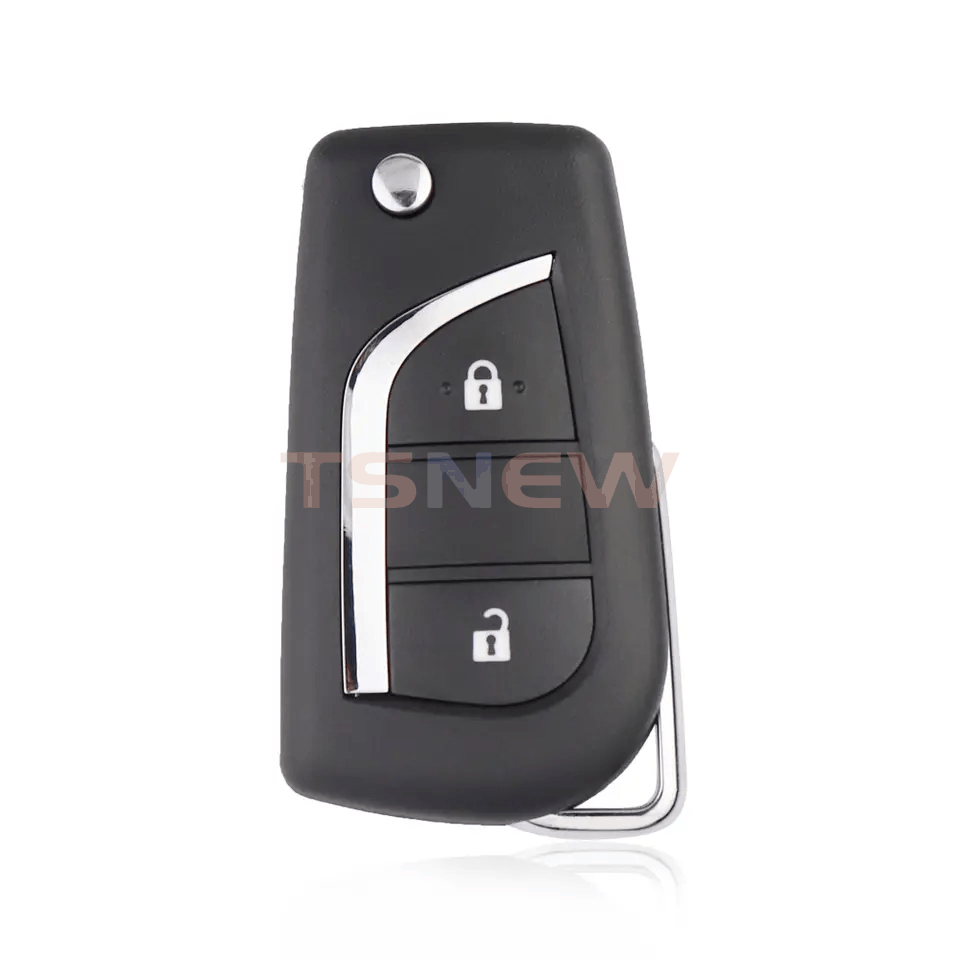 2 Button Flip Transponder Key Shell For Toyota Crown RAV4 Highlander Car Remote Fob Housing